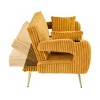 Dexmalle minimalist straight corduroy sofa bed withadjustable in three levels - 4 of 4