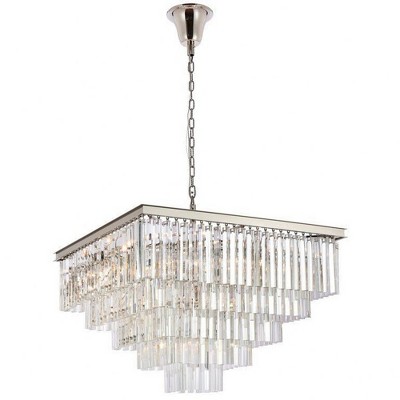 Elegant Lighting Sydney 21 - Light Chandelier in  Polished Nickel