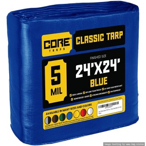 Core Tarps Heavy Duty 5 Mil Tarp Cover, UV Resistant, Rip Proof for Roof, Camping, Patio, Pool, Boat - 1 of 4