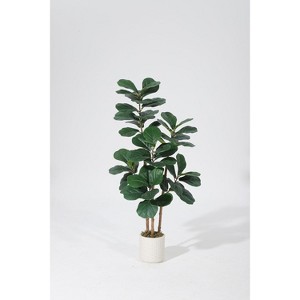 Coucheta Artificial Fiddle Leaf Fig Trees - Large Lifelike Plants in Decorative Pots for Living Room, Bedroom & Office Décor - 1 of 1