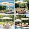 Yescom 13FT Large Outdoor Patio Umbrella UV30+ Wood 8 Rib Pole for Table Beach Yard Garden Wedding Deck Cafe Pool yellow - 3 of 4