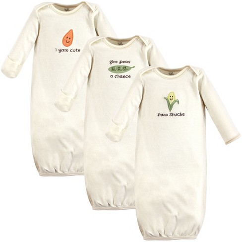 Touched by Nature Baby Organic Cotton Long-Sleeve Gowns 3pk - image 1 of 1