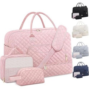 Travel Duffle Bag, Weekender Bags for Women with Shoe Compartment & We - 1 of 4