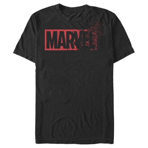 elektrode Stavning Engel Men's Marvel Logo Fades To Dust T-shirt : Target