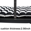 FURNIinspire Outdoor Seat Cushions 2pcs Waterproof Chaise Lounge Cushion Replacement, Black And White Stripes Cushion, Multicolored, 76"*23.61"*2.56" - 2 of 4