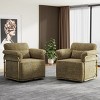 Modern Swivel Accent Chair with 360 Degree Rotation,Upholstered Armchair with Metal Legs,Accent Chair for Living Room or Office-Coolbibila - 3 of 4