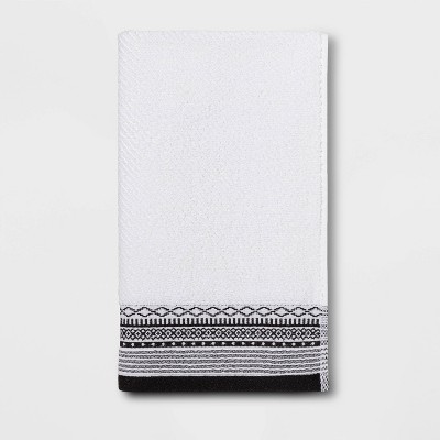 White bathroom hand discount towels