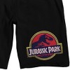 Jurassic Park Logo Men's Black Sleep Pajama Shorts - image 2 of 4