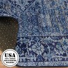 ReaLife Rugs Machine Washable Padded Boho Traditional Lyle Rug Blue - 4 of 4