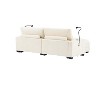116 inch 2 seaters Gray Chenille Reclining Sofa With Bracket Ultra-Comfortable Double Recliner Sofa For Leisure Areas - 2 of 4