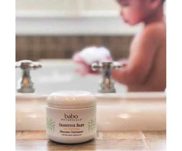 Babo Botanicals Sensitive Baby All Natural Fragrance Free Healing Ointment - 4oz