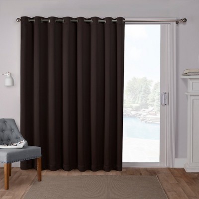 Sateen Blackout Solid Grommet Top Extra Wide Curtain Panel - Exclusive Home