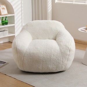 Giant Bean Bag Chair with Spacious Design, Bean Bag Couch with Armrest, Large Bean Bag Chair with Memory Foam Filler-Cuddlewood - 1 of 4