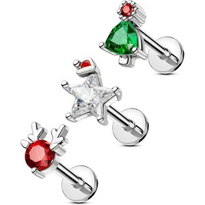 Hypoallergenic Sterling Silver Stud Earrings for Sensitive Ears. - 1 of 4