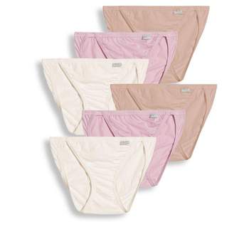 Jockey Women's Plus Size Elance French Cut - 6 Pack 10 Ivory/light/pink  Shadow : Target