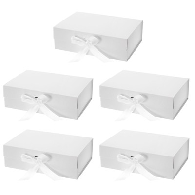 Unique Bargains Collapsible Magnetic Closure Durable Luxury Gift Box 5 Pcs