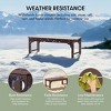 WestinTrends  Backless All-Weather Outdoor Bench for Patio Garden - 3 of 4
