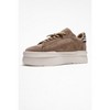 Anda - Dark Beige Suede Leather Buckled Sneakers (Women) | Forever & Always Shoes - 4 of 4