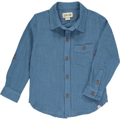 Gender Neutral Boy's Merchant Button Down Shirt - ME & HENRY