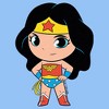 Infant's DC Super Friends Chibi Wonder Woman Power Pose Bodysuit - image 2 of 3