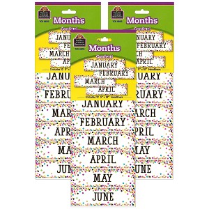 Teacher Created Resources® Confetti Monthly Headliners, 12 Per Pack, 3 Packs - 1 of 2