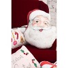 C&F Home Vintage Santa Shaped Throw Pillow, 20" x 21" - 3 of 4