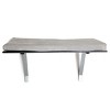 Sevobal Pet Tower Cat Perch Window Mounted Shelf Bed with Velvet Cushion for Rest, Gray, 24.4"*11.8"*1.7" - 2 of 4