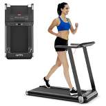SuperFit  Folding Electric Treadmill Compact Walking Running Machine w/APP Control Speaker