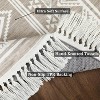 Washable Runner Rug  Boho Tassel Non Slip Soft Stain Resistant Carpet for Hallway Kitchen Laundry - 3 of 4