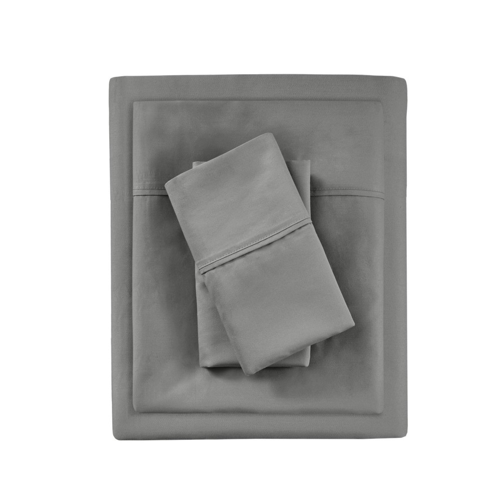 Photos - Bed Linen Beautyrest King 1000 Thread Count Cotton Blend Cooling 4pc Sheet Set Charcoal 