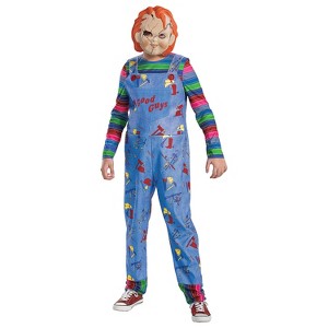 Boys' Child's Play Classic Chucky Jumpsuit Costume - 7-8 - Blue - 1 of 3