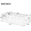 Okak Twin/Full Size Floor Bed Frame,White Solid Wood Toddler Bed with Safety Rails, Low Profile Design for Kids Bedroom & Nursery - 3 of 4