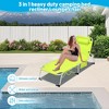 LOVSON3-in-1 Heavy Duty Sun Lounger with Face Hole, Adjustable 5-Position Folding Lounger, Portable Lay Flat Beach Lounge Chair for Patio,Pool,Camping - 3 of 4