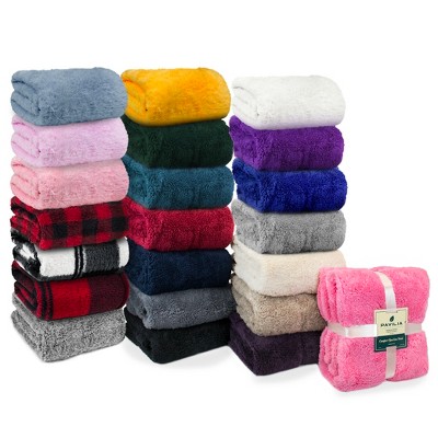 Heather Gray Twin Sherpa Fleece Faux Fur Blanket