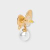 SUGARFIX by BaubleBar Tie The Knot Drop Earrings - Gold: Statement Zinc Post, 1.22" Length, 0.03 Weight - 2 of 2