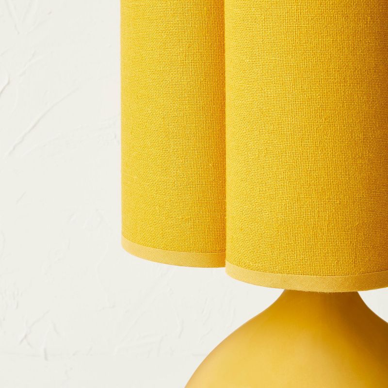 Ceramic Table Lamp with Elongated Shade Yellow (Includes LED Light Bulb) - Opalhouse&#8482; designed with Jungalow&#8482;, 5 of 10