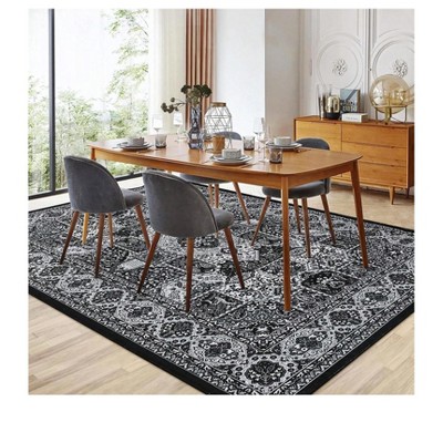 Garvee Washable  Area Rug For Living Room, Large Dining Room Rug Floor Carpet, Non-Shedding Vintage Rugs, Low Pile Non-Slip Rug
