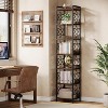 Tribesigns 7-Tier Corner Shelf, 78.74" Narrow Bookshelf Bookcase, Freestanding Display Storage Shelf Plant Stand for Living Room, Office - 2 of 4