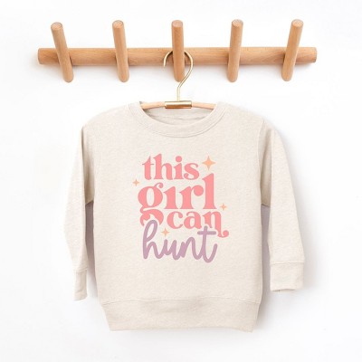 The Juniper Shop This Girl Can Hunt Toddler Graphic Sweatshirt