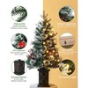 Artificial Christmas Tree, 91 cm Artificial Christmas Tree with 78 LED Lighting & 8 Modes, PVC, Lifelike Tips - 2 of 4