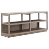 55 Inch Antiqued Gray Oak TV Stand - Henn&Hart - 2 of 4