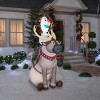Gemmy Christmas Airblown Inflatable Olaf Sitting on Sven Scene Disney, 7.5 ft Tall, Multicolored - 2 of 4