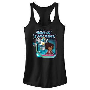 Juniors Womens Transformers: EarthSpark Mo and Thrash Racerback Tank Top - 1 of 4