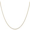 Black Bow Jewelry 1.1mm 14k Yellow Gold Solid Flat Cable Chain Necklace - 3 of 4
