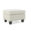 Elegant Ottoman,Versatile Foot Stools Ottoman,Rectangular Fabric Upholstered Ottoman, Accent Ottoman Chair With Durable Birch Legs-Cuddlewood - 4 of 4