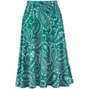Collections Etc Multi Paisley Full Length Knit Skirt Flat Elasticized Waistband - 2 of 3