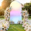6FT Blue Wedding Arch Backdrop Cover Spandex Fitted Arch Covers Stretchy Backdrop Round Top for Birthday Party Ceremony Banquet Decoration - 2 of 4