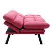 Vynxaria Modern Upholstered Loveseat Sofa - Stylish Comfort for Small Spaces - 2 of 4