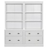 Polibi 2-Piece LED Bookcase Set with Drawers & Adjustable Shelves - 2 of 4