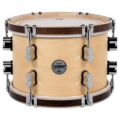PDP by DW Concept Maple Classic Natural with Tobacco Hoops Tom 12 x 8 in. Natural